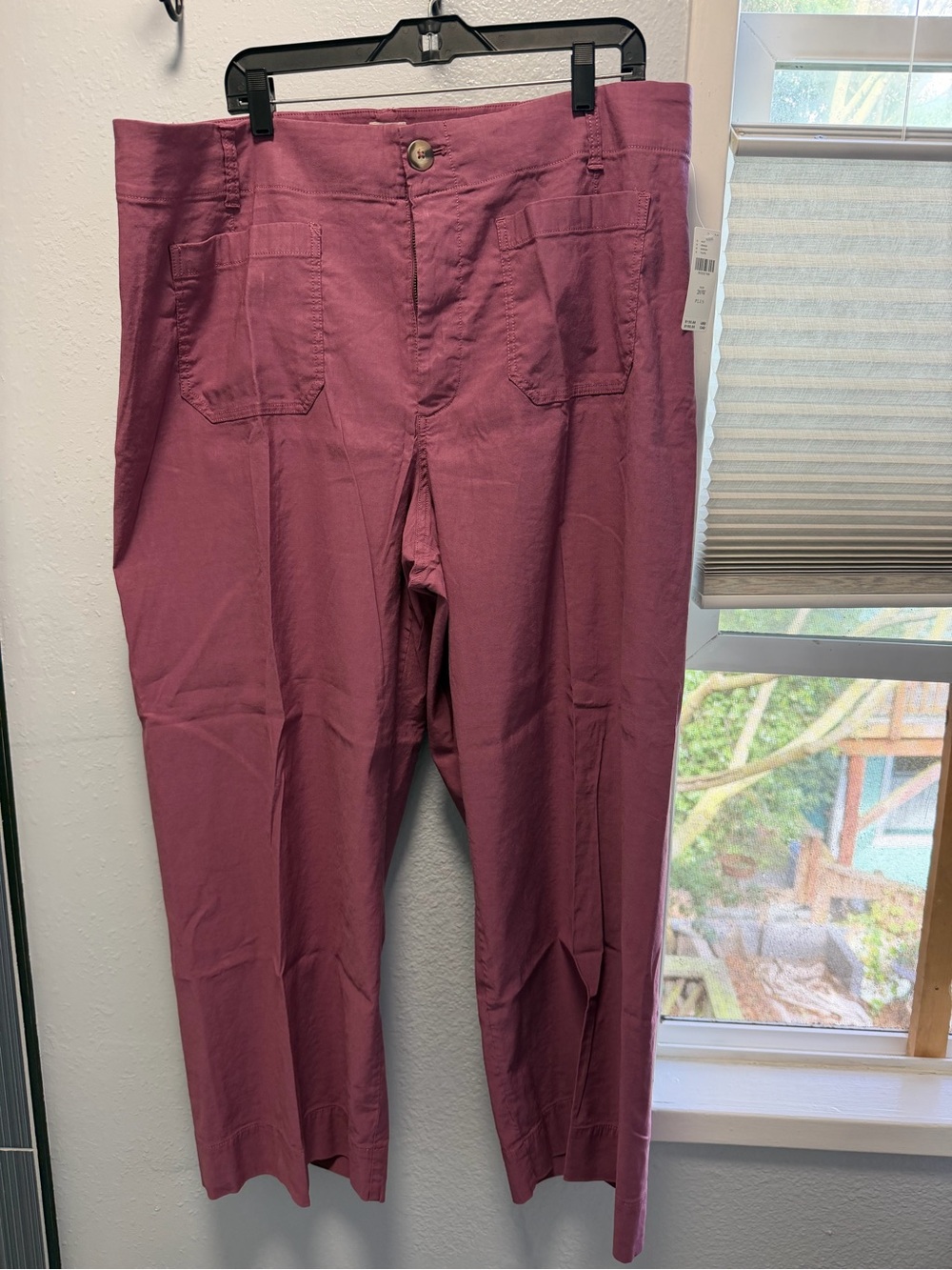 Maeve the colette pants women 20 purple/mauve wide leg, high rise NWT